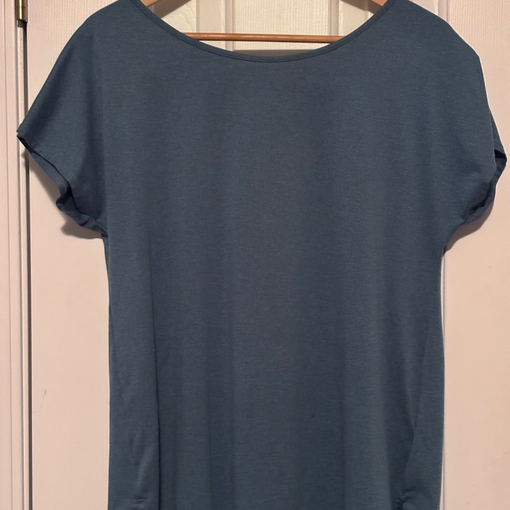 Casual Teal Blue Women's Top